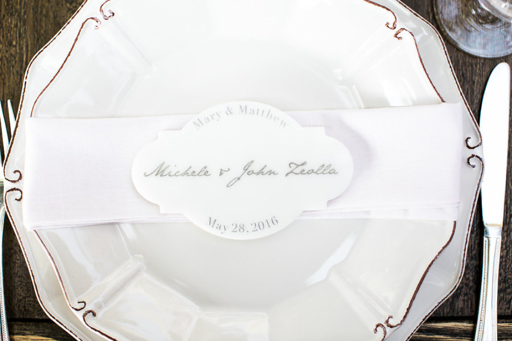 fancy wedding place cards