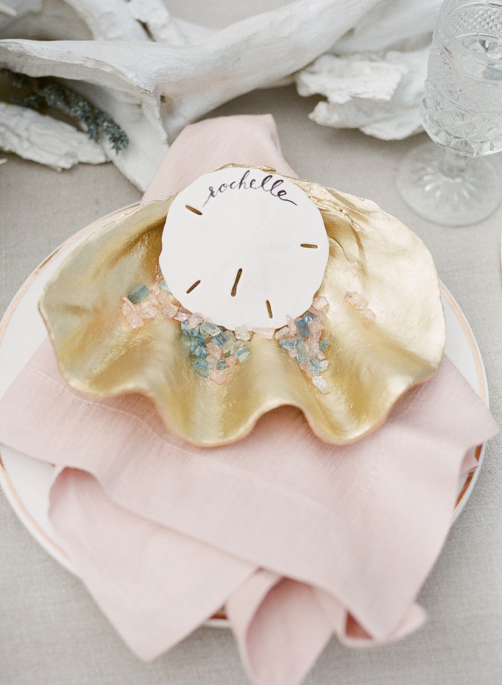 Sea shell place card