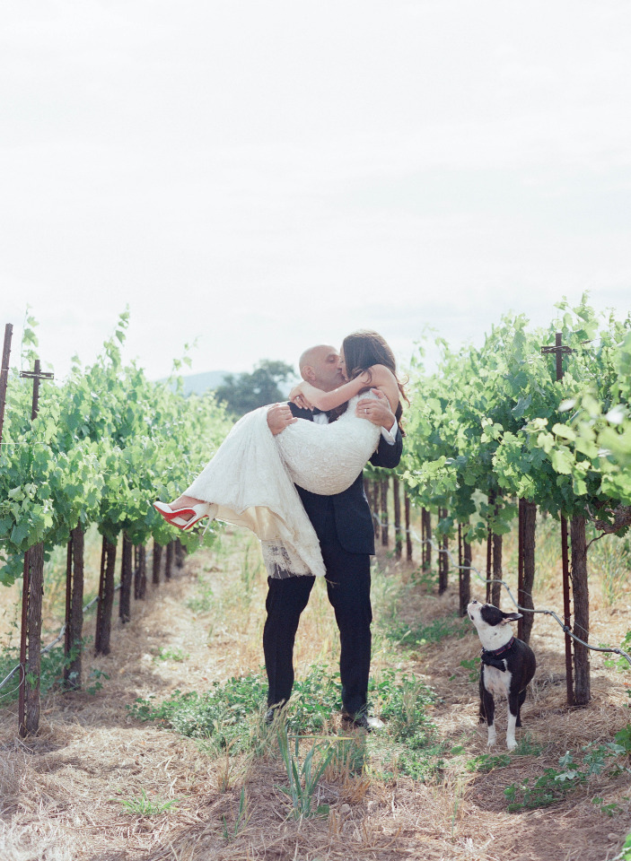 wedding photography in a vineyard