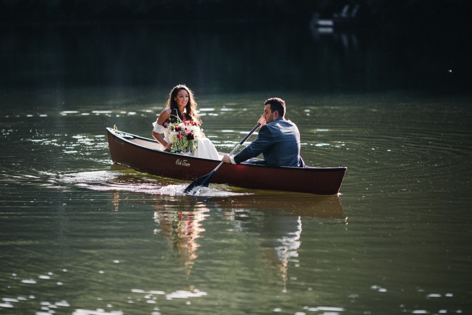 wedding canoe 