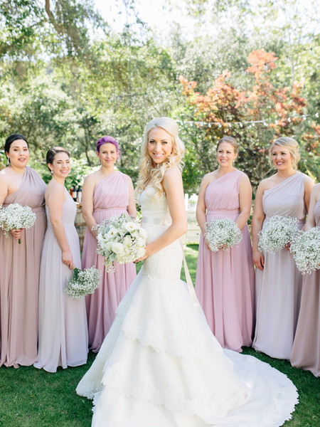 A White And Pink Wedding With Baby's Breath For Days