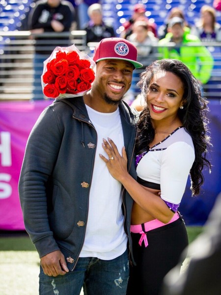 Baltimore Ravens Cheerleader Surprise Proposal on the Field