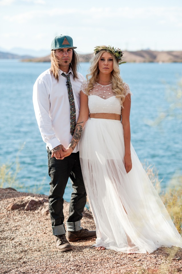 Romantic desert wedding in Arizona