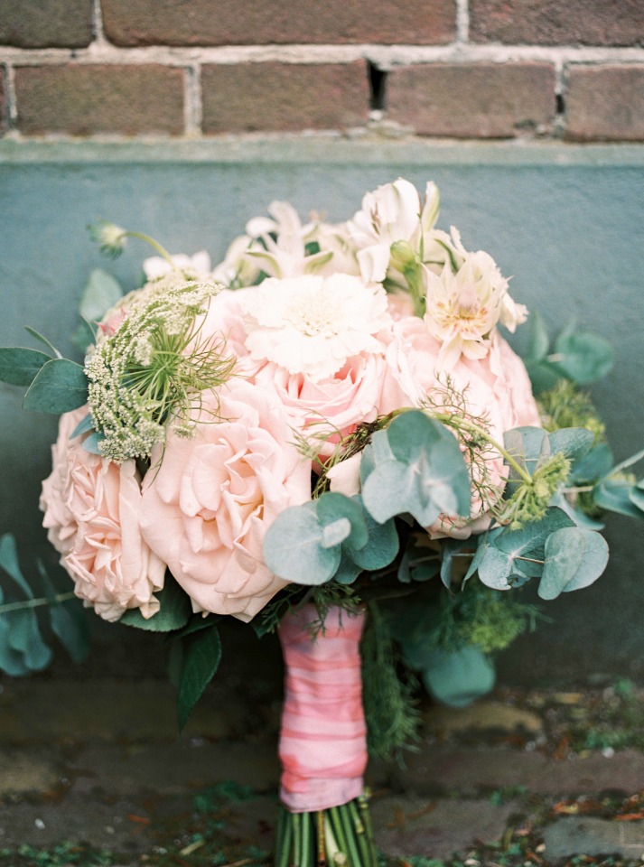 soft pink and romantic bouquet