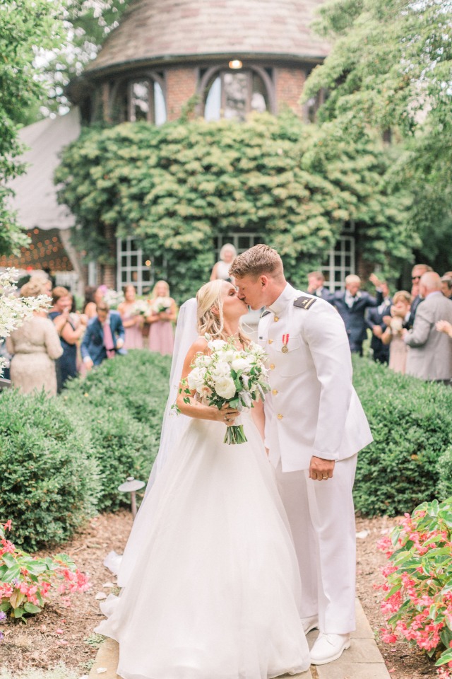 romantic wedding at Greenville Country Club