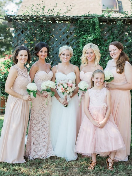 Elegant Blush and White Outdoor Country Wedding In Texas