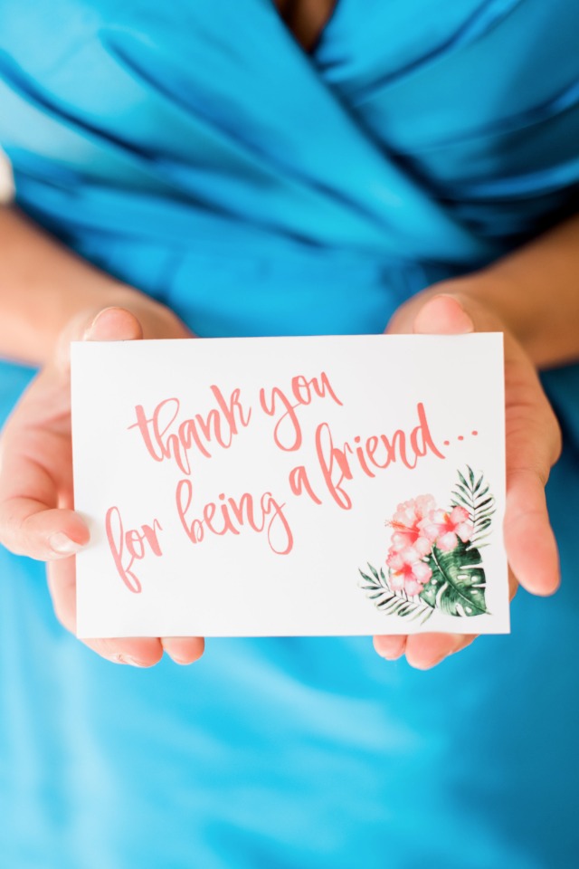 Thank you note for bridal shower