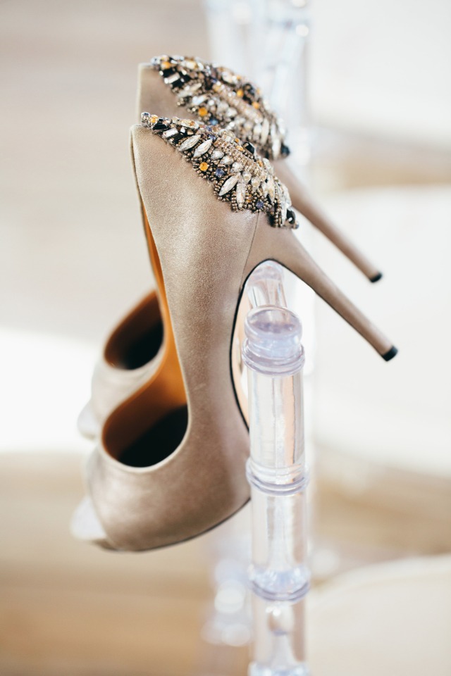 sparkly Badgley Mischka shoes