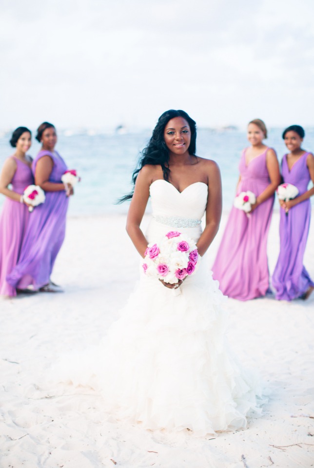 purple tulle bridesmaid dresses