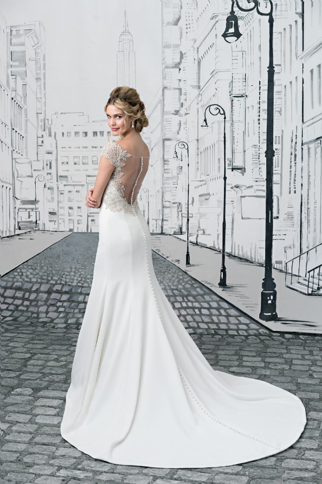 Fit and Flare Gown with Illusion Keyhole Back and Intricate Beading