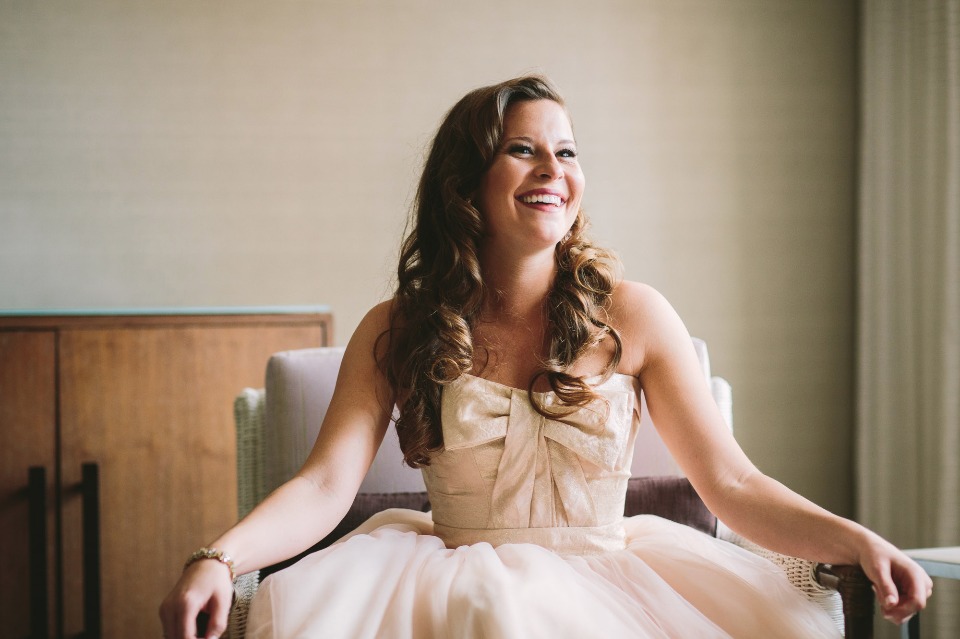 happy bride all ready for her big day