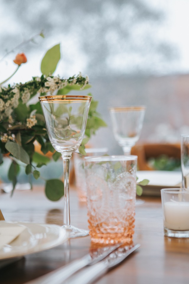 Wedding glassware