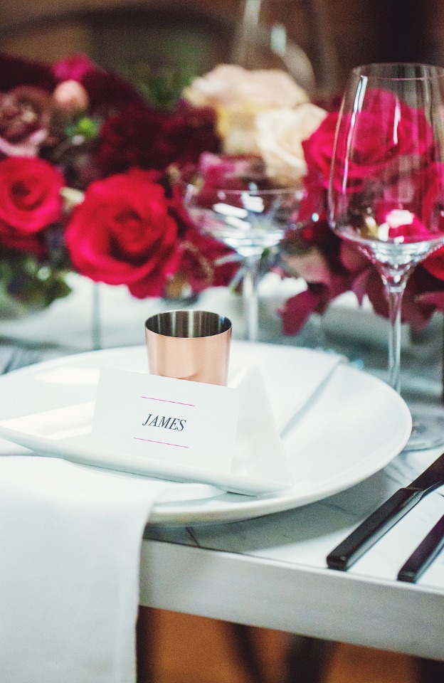 modern fall wedding table decor