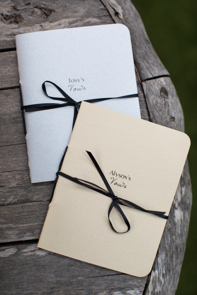 his and hers wedding vow books