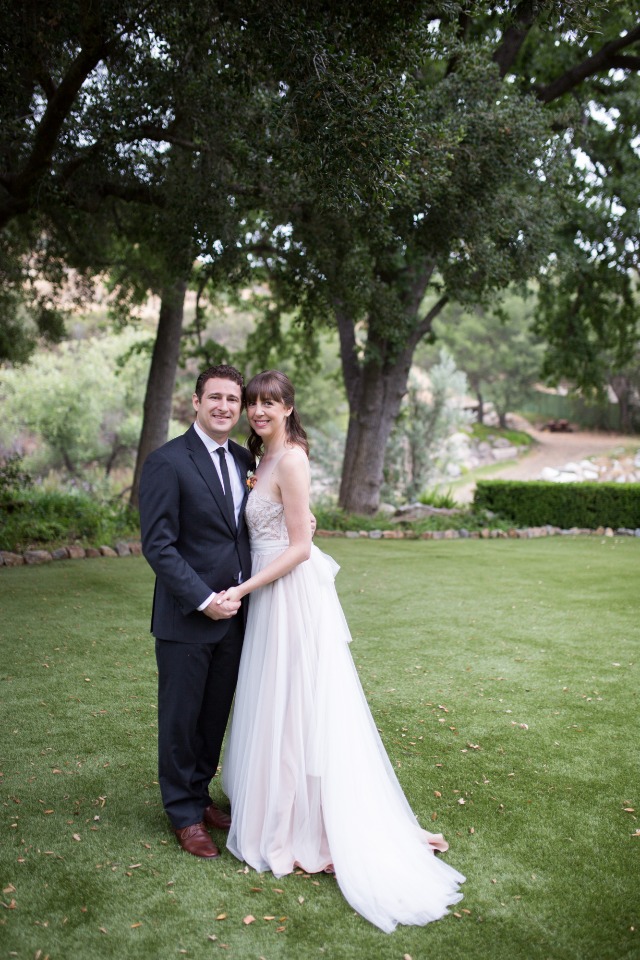 wedding couple at Oak Canyon Ranch