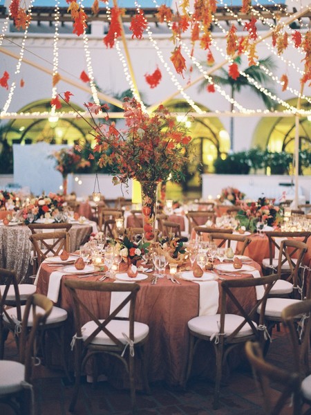 Romantic and Dreamy Outdoor Fall Glam Wedding In Santa Barbara