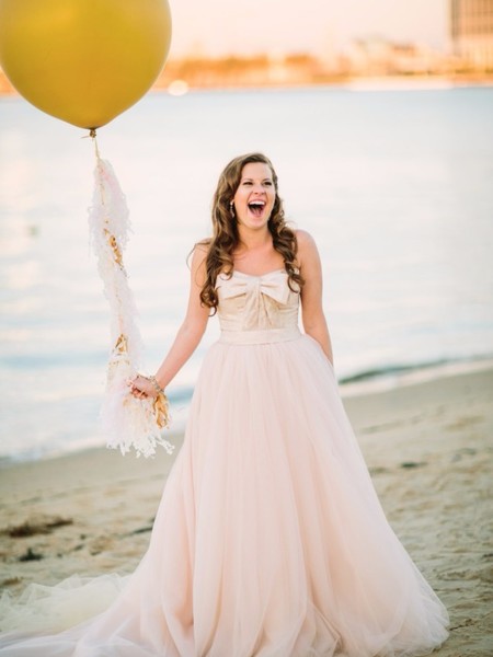 Snow Storms Couldn't Keep This Beach Bride From Her Best Day Ever