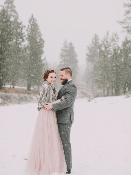 This Winter Elopement Shoot Will Have You Wishing For It To Snow