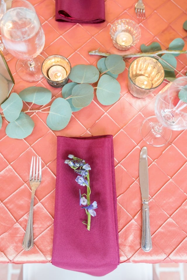 Simple and elegant place setting