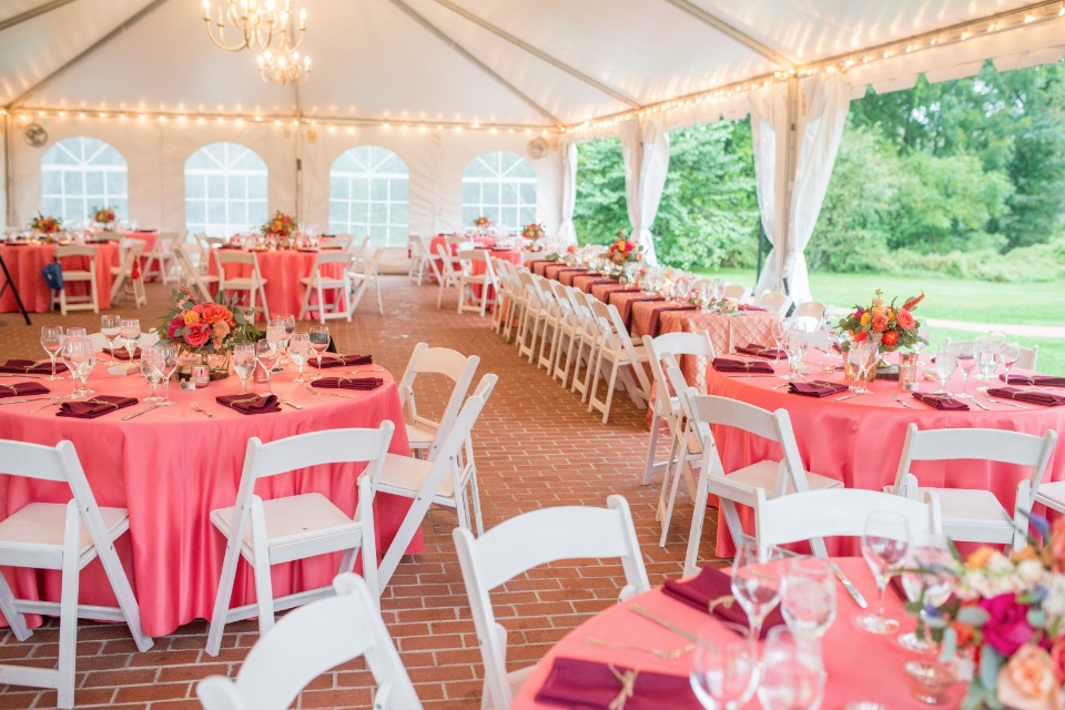 Pink and gold reception
