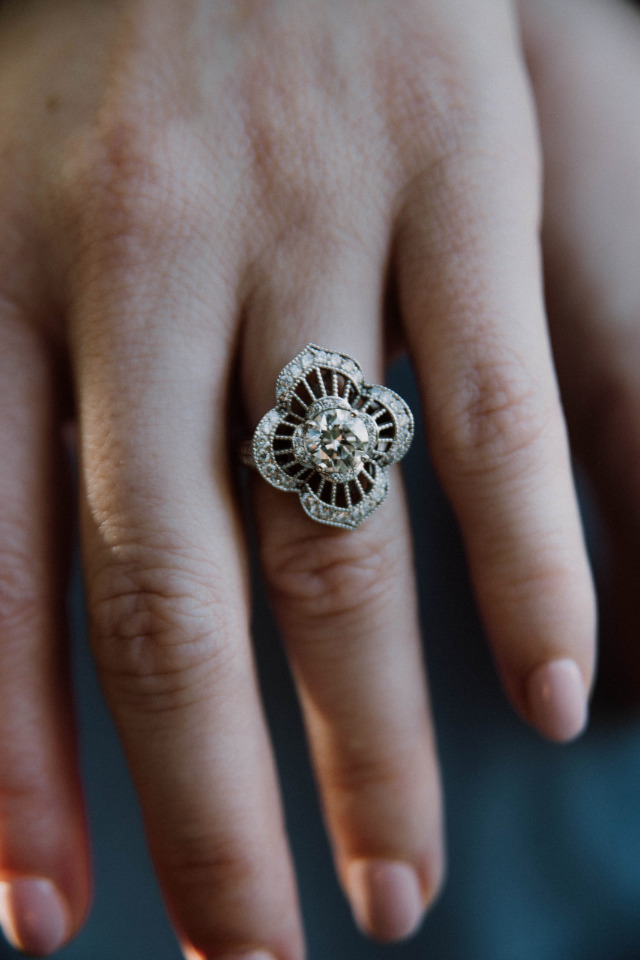 unique pretty engagement ring
