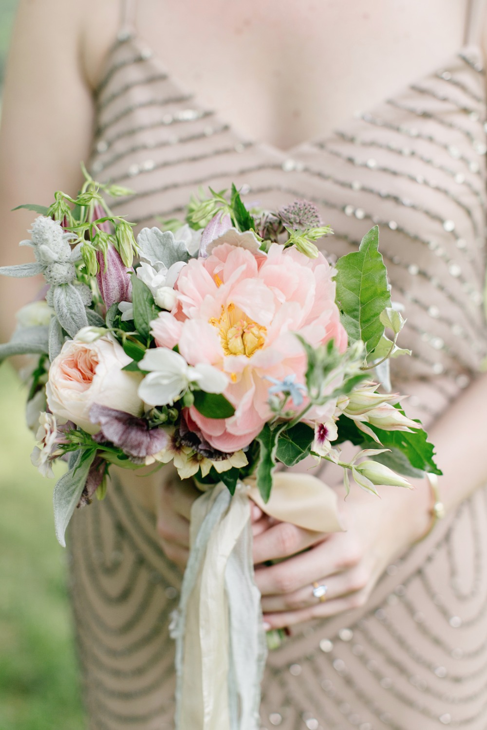 Blush bridesmaid bouquet