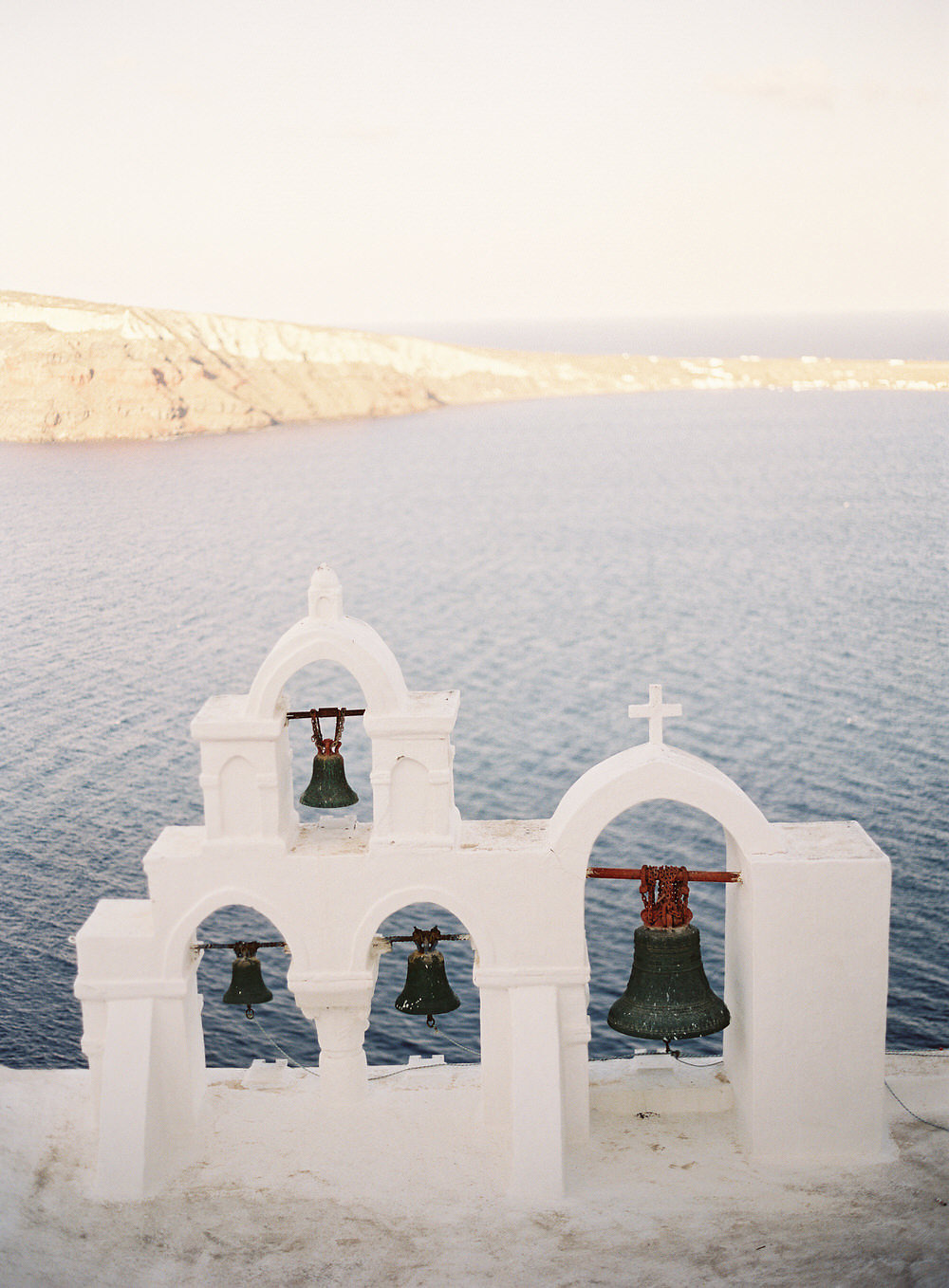 beautiful Santorini Greece bells