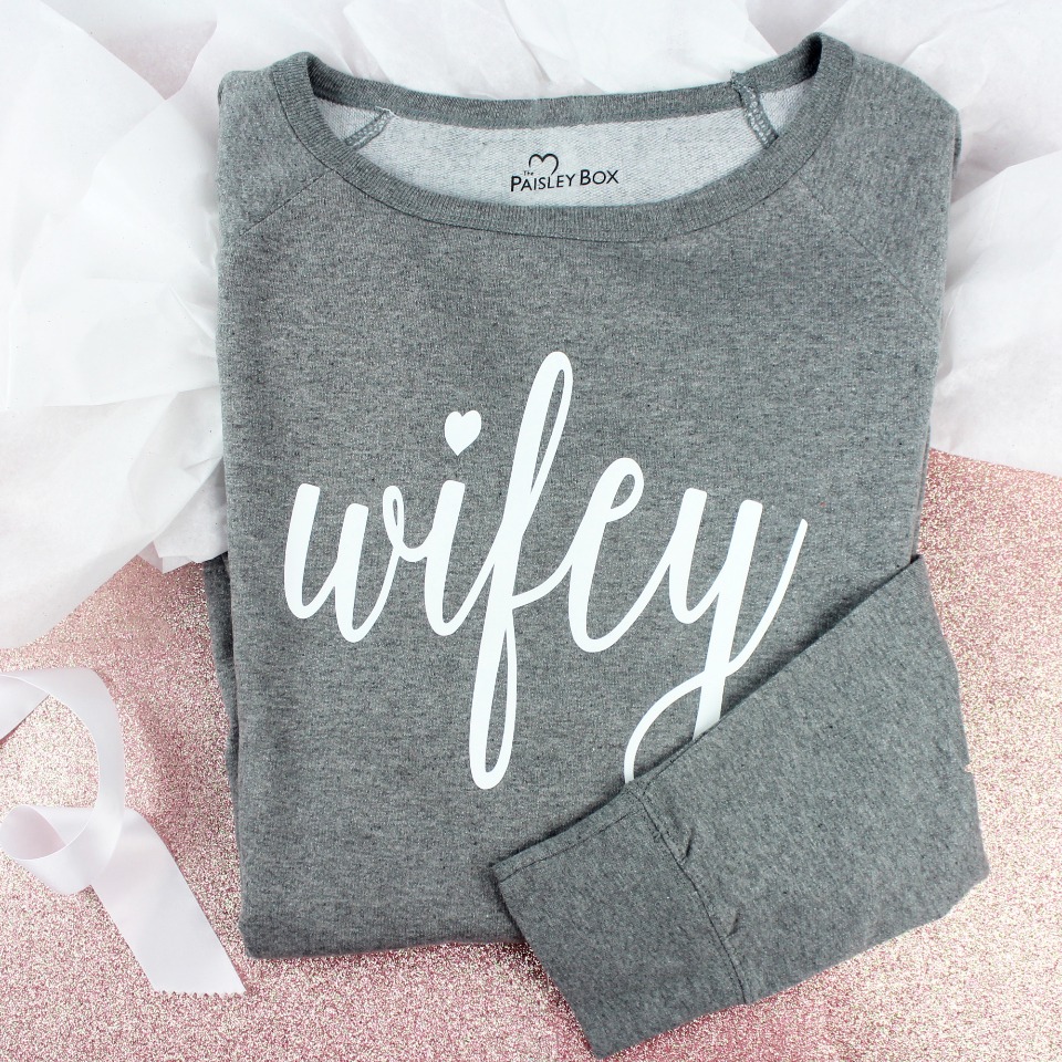Wifey Sweatshirt fromThe Paisley Box