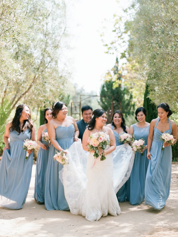 blue bridesmaid dresses for your something blue