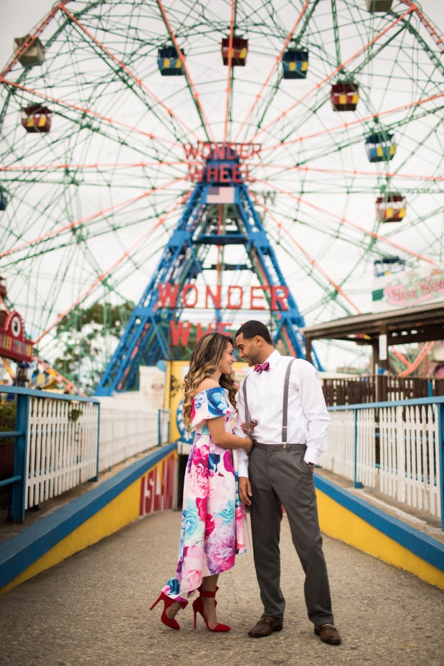 Engagement session at Coney Island