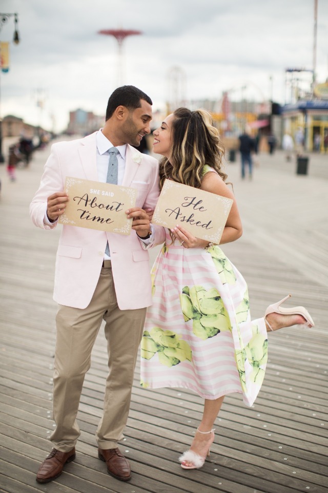 Engagement shoot at Coney Island