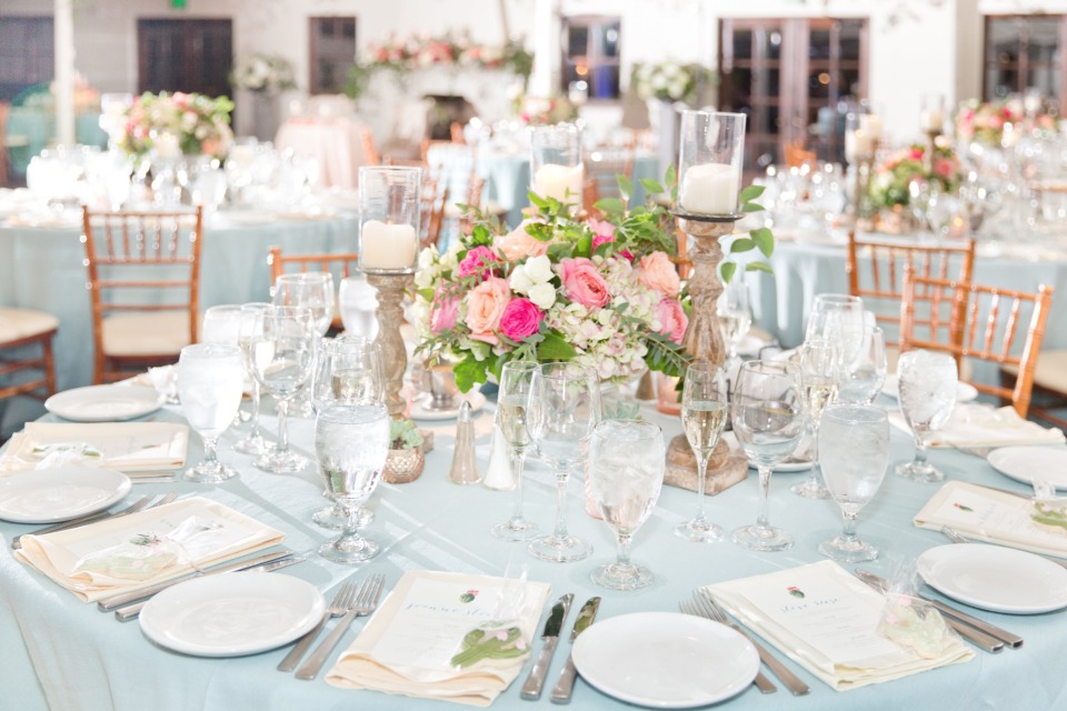 Blue and pink reception 