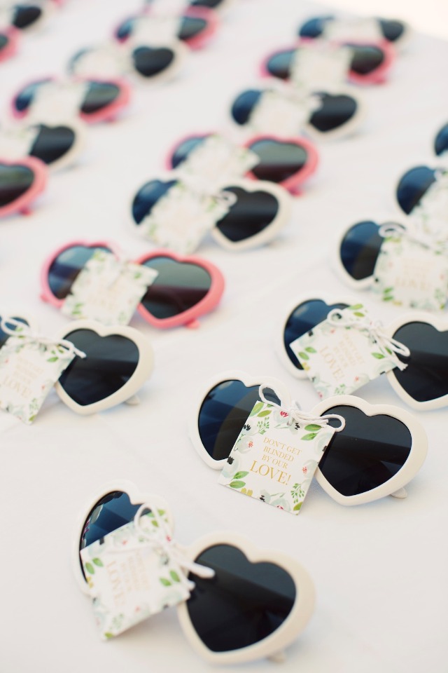 cute heart shaped wedding sunglassses
