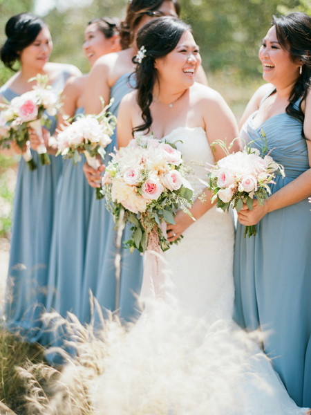 Be Creative With Your Something Blue, Bridesmaid Dresses Perhaps?
