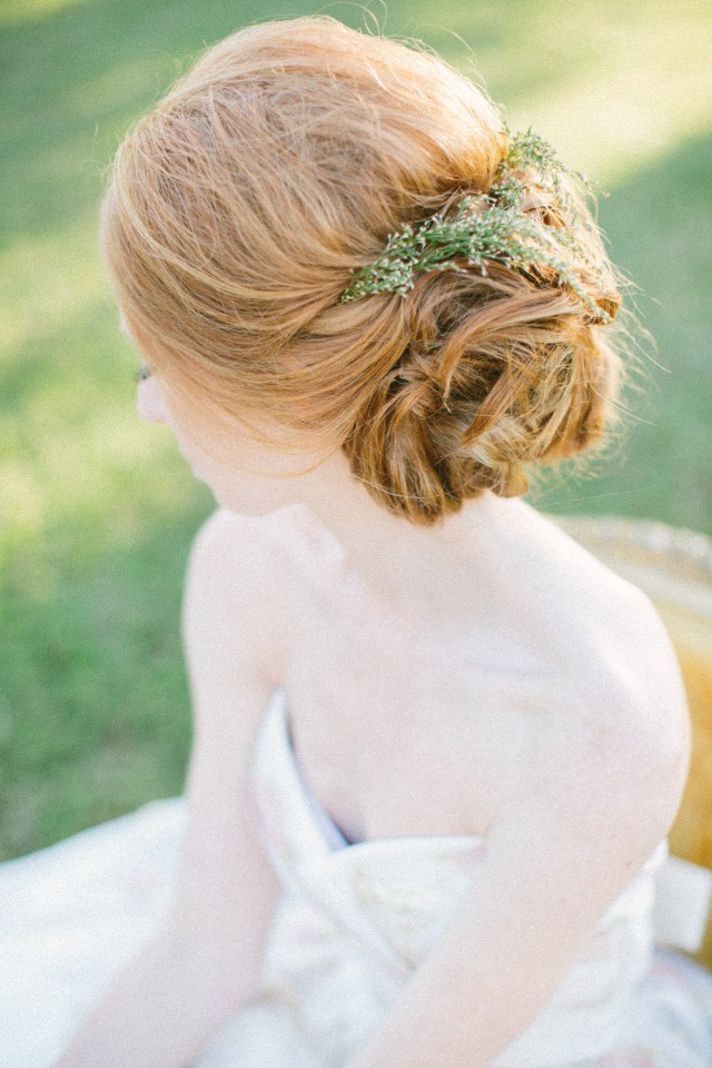 Elegant wedding hair updo