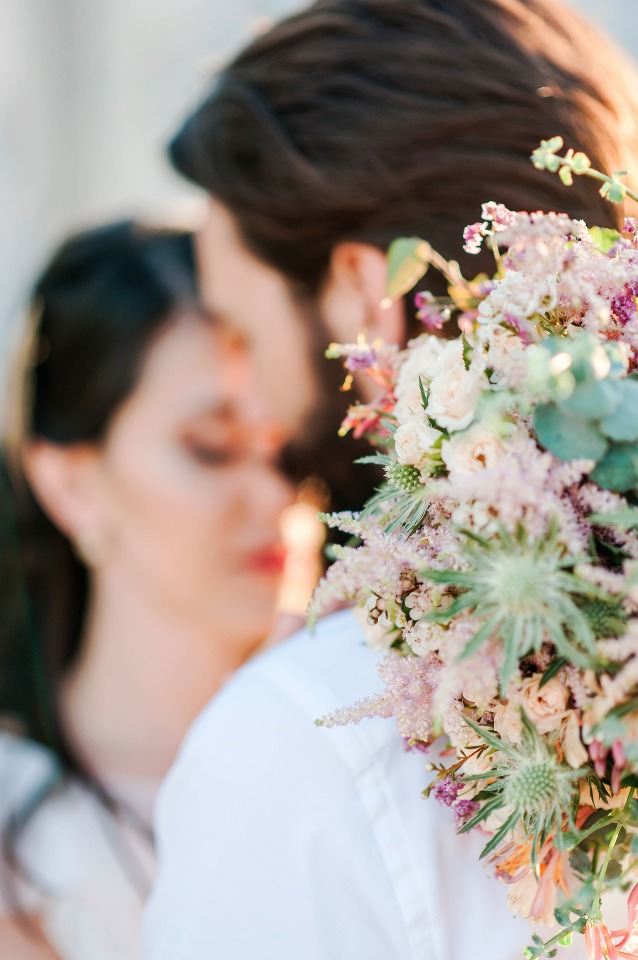 bride and groom elopement photos