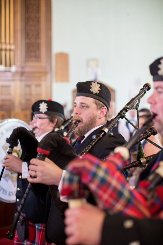 wedding ceremony bag pipes traditions
