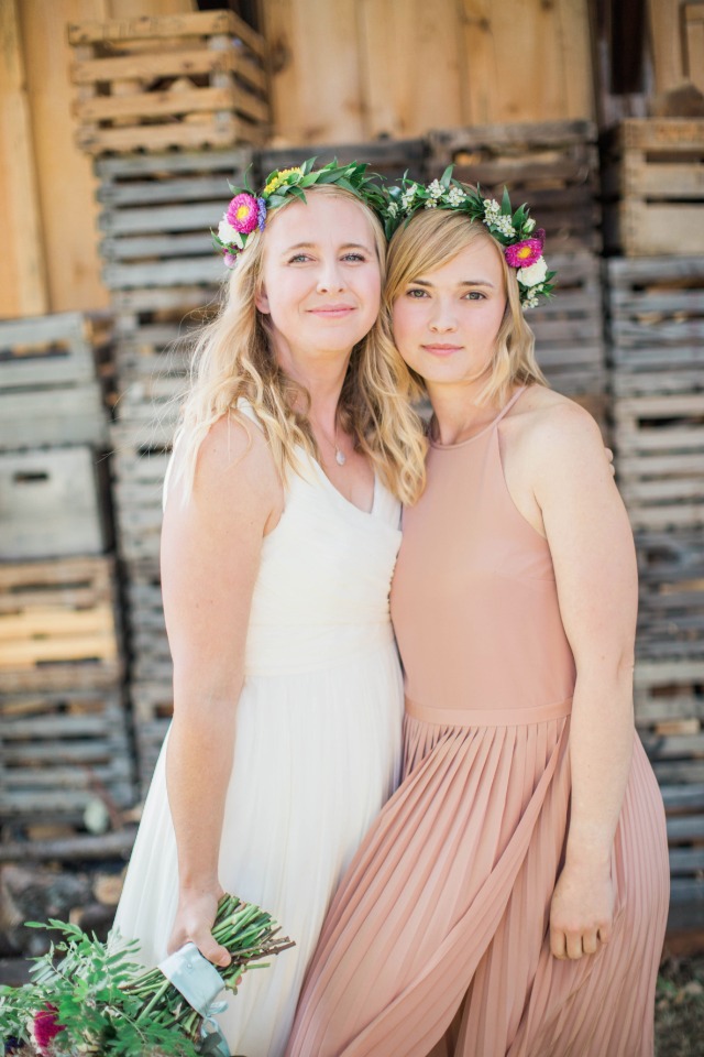 Organic farm wedding here