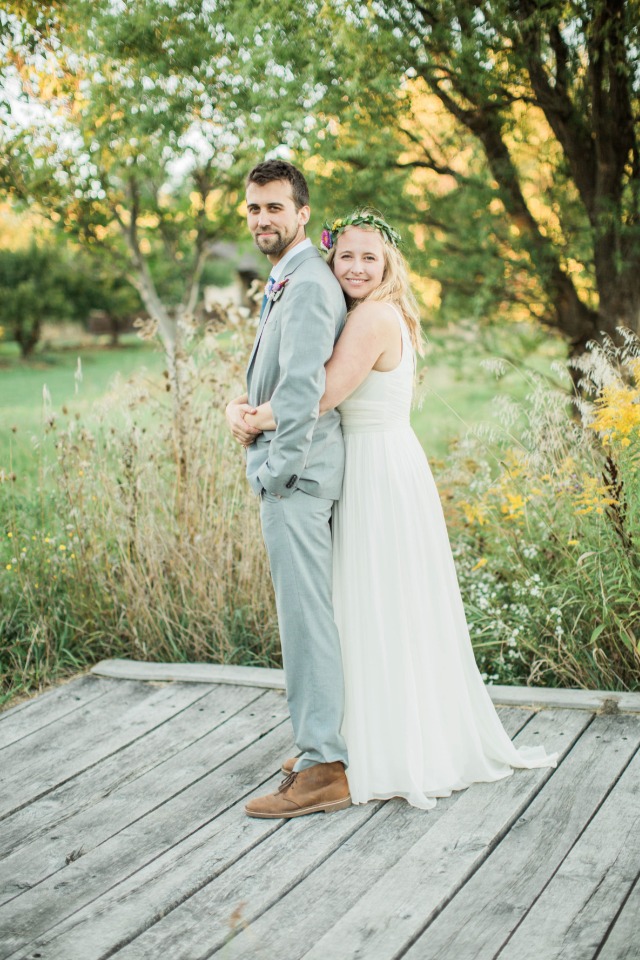 Organic farm wedding