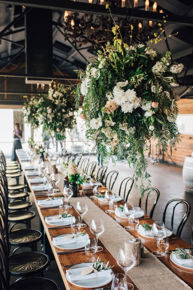 Floral filled reception space