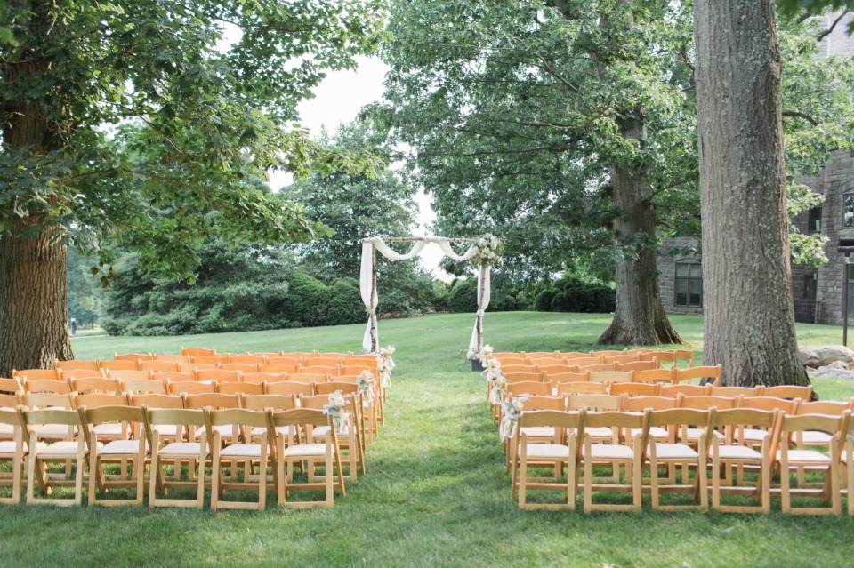 Outdoor ceremony space