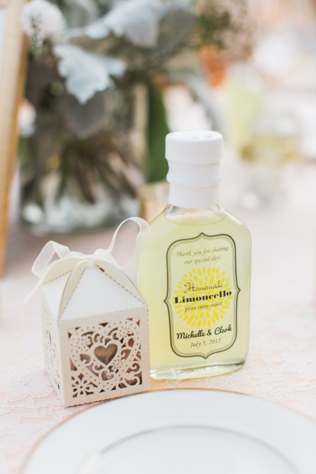 Custom Limoncello wedding favor