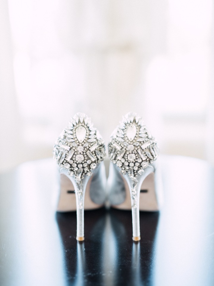 bling on your wedding shoes