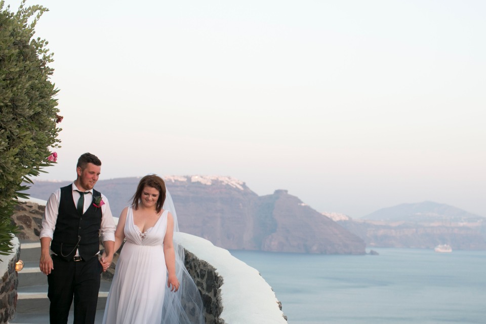 here come the newlyweds