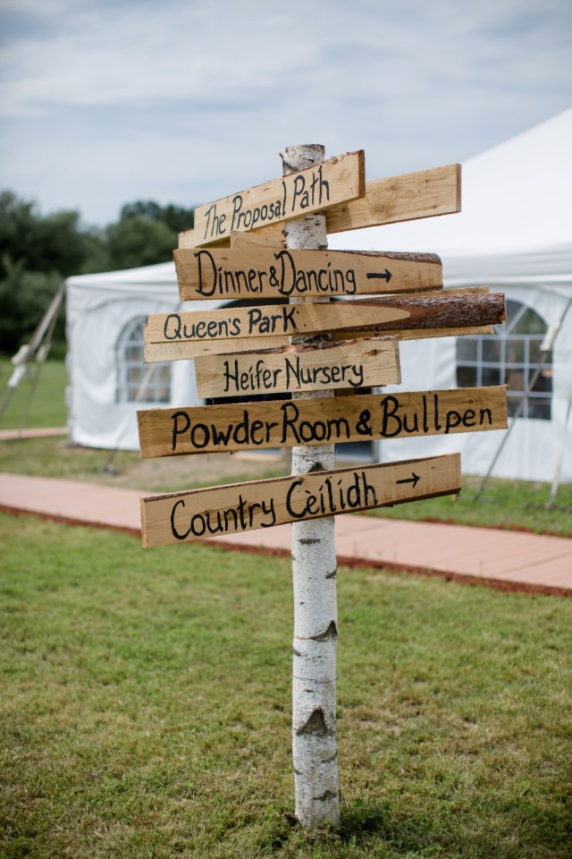 rustic wedding sign ideas