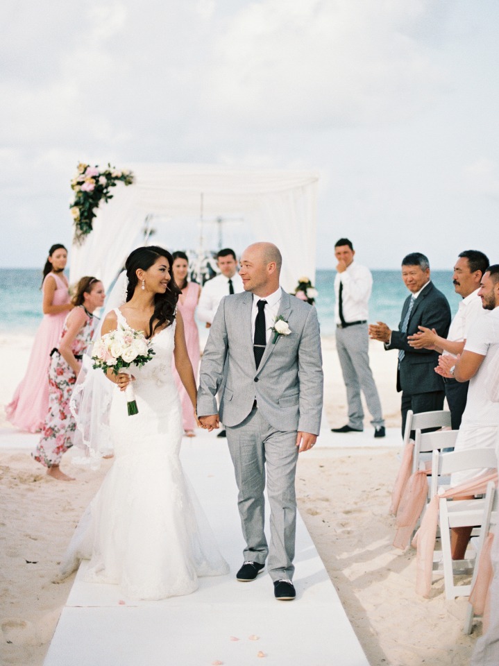 just married newlyweds