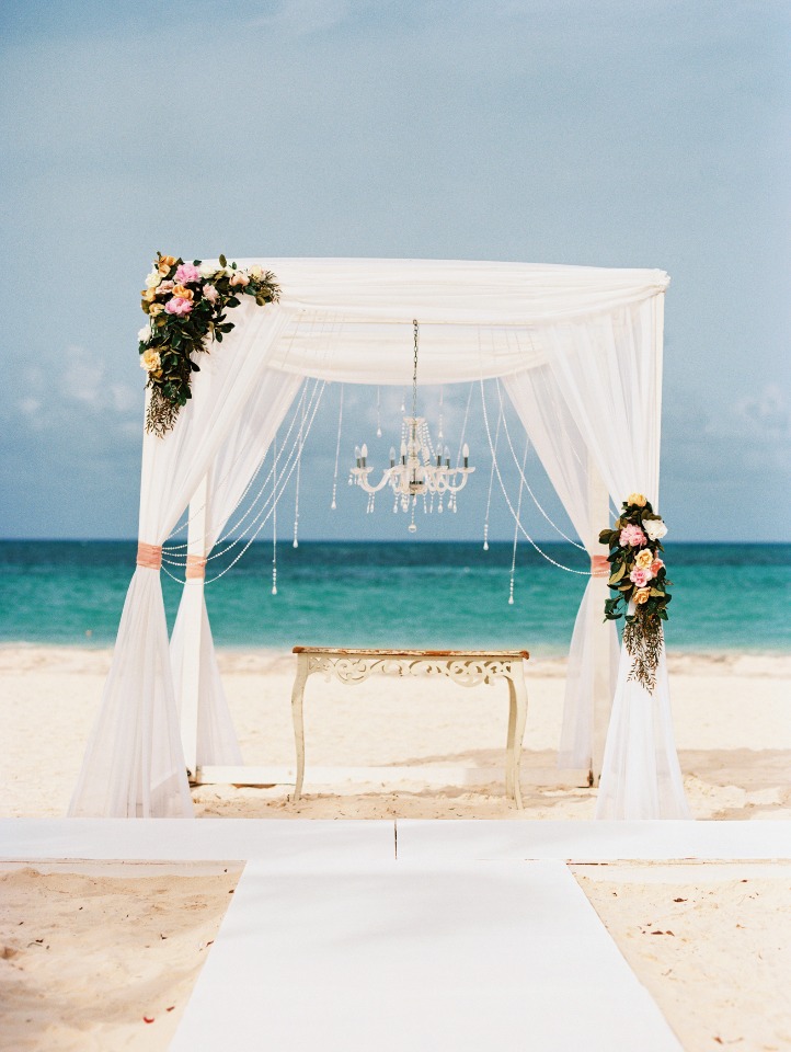 beach wedding arch