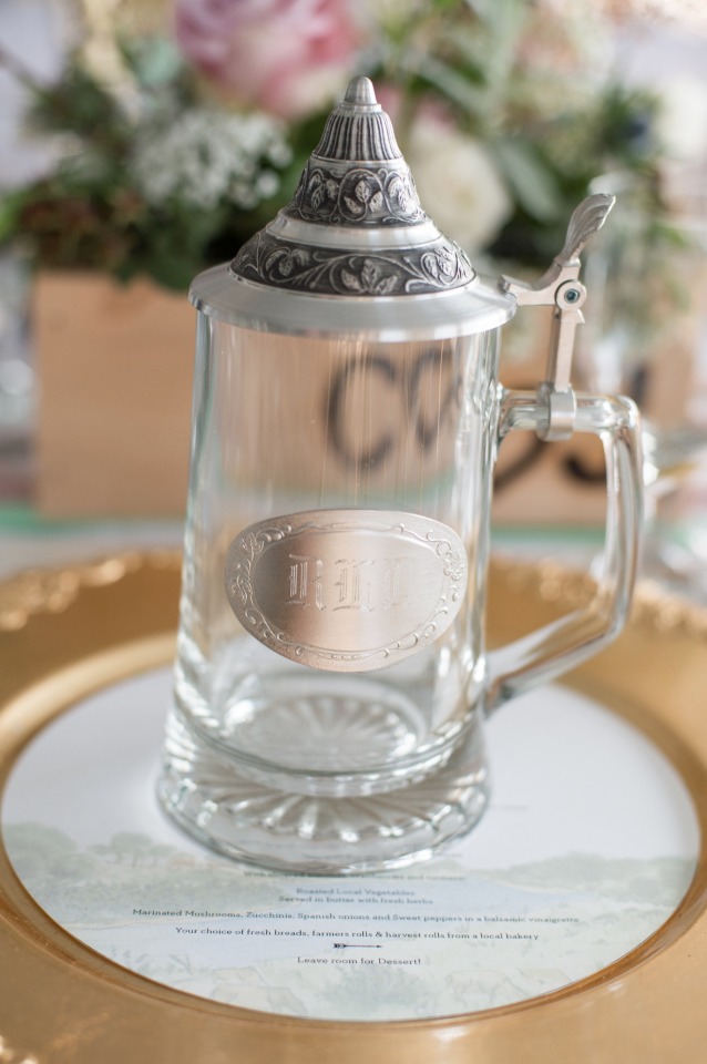 glass beer steins for the guests