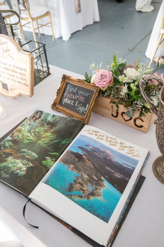 coffee table book guest book