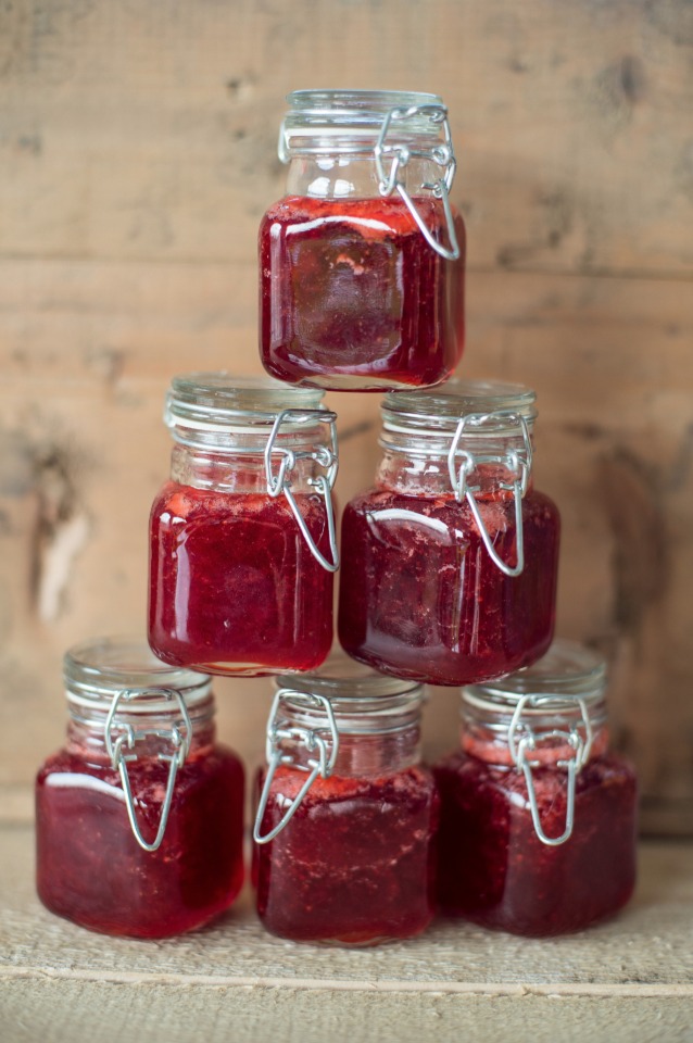 strawberry jam favors